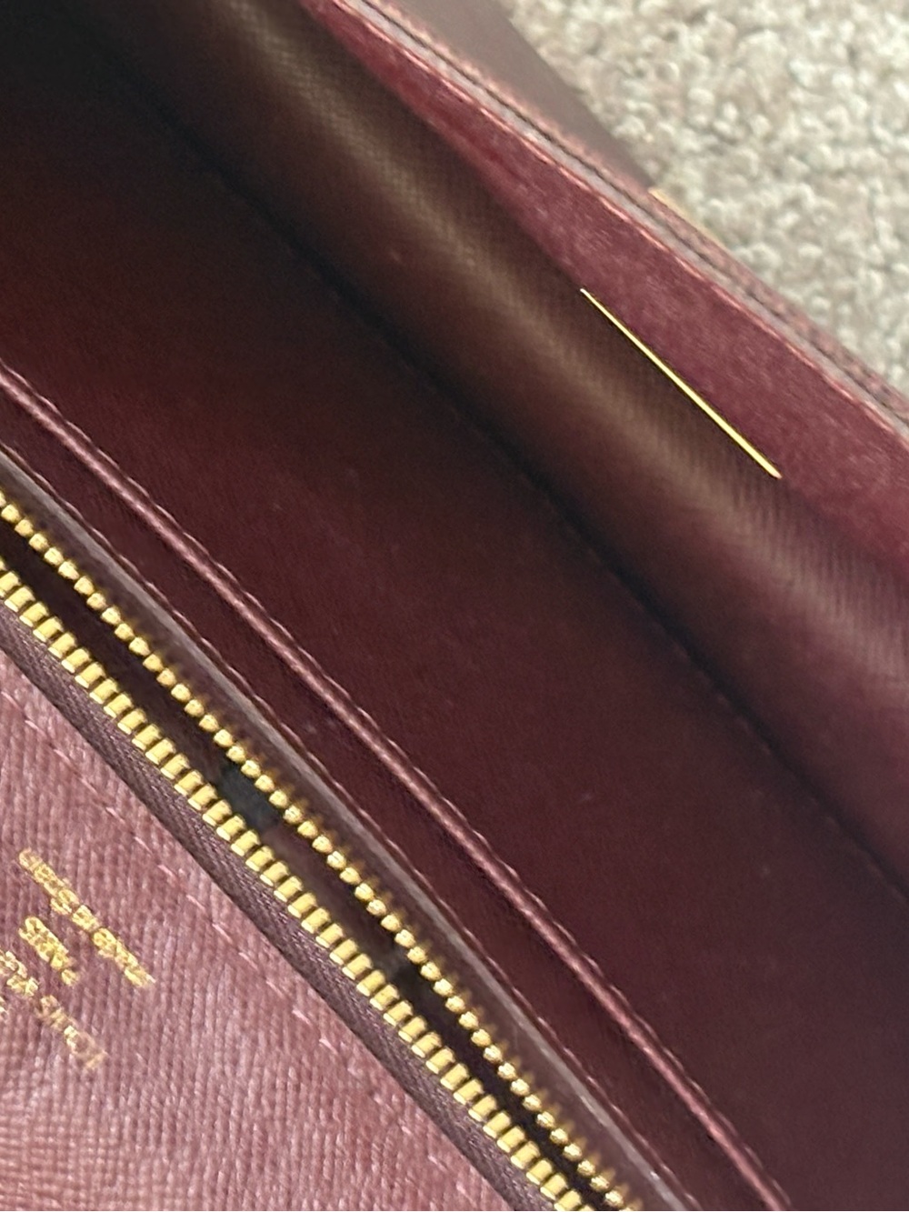 Auth Louis Vuitton Clutch Bag Taiga Serengeti Acajou - Picture 11 of 16